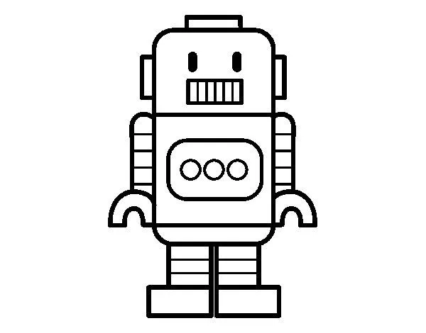 Dibujo de Robot alto para Colorear - Dibujos.net Dibujo de Robot alto para Colorear - Dibujos.net