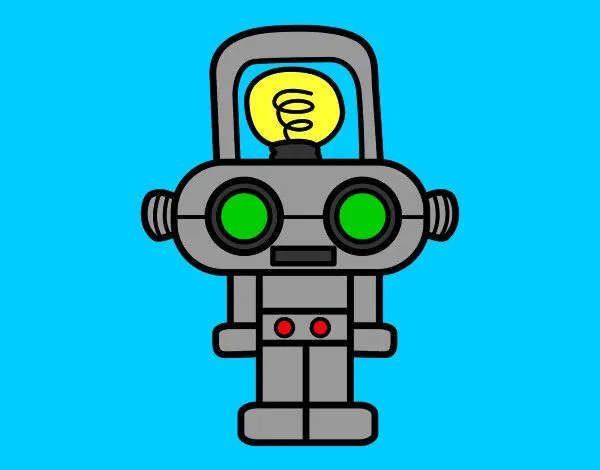 Dibujo de Robot con luz pintado por Eliyau en Dibujos.net el día ...