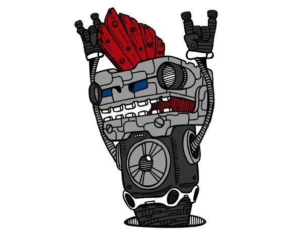 Dibujo de robot rockero pintado por Cococholo en Dibujos.net el ... Dibujo de robot rockero pintado por Cococholo en Dibujos.net el ...