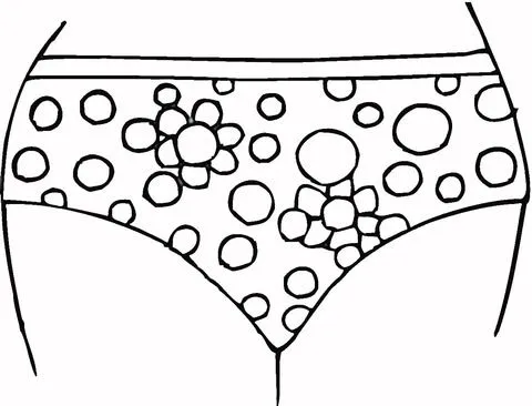 Dibujo de Ropa Interior de Dama para colorear | Dibujos para ... Dibujo de Ropa Interior de Dama para colorear | Dibujos para ...