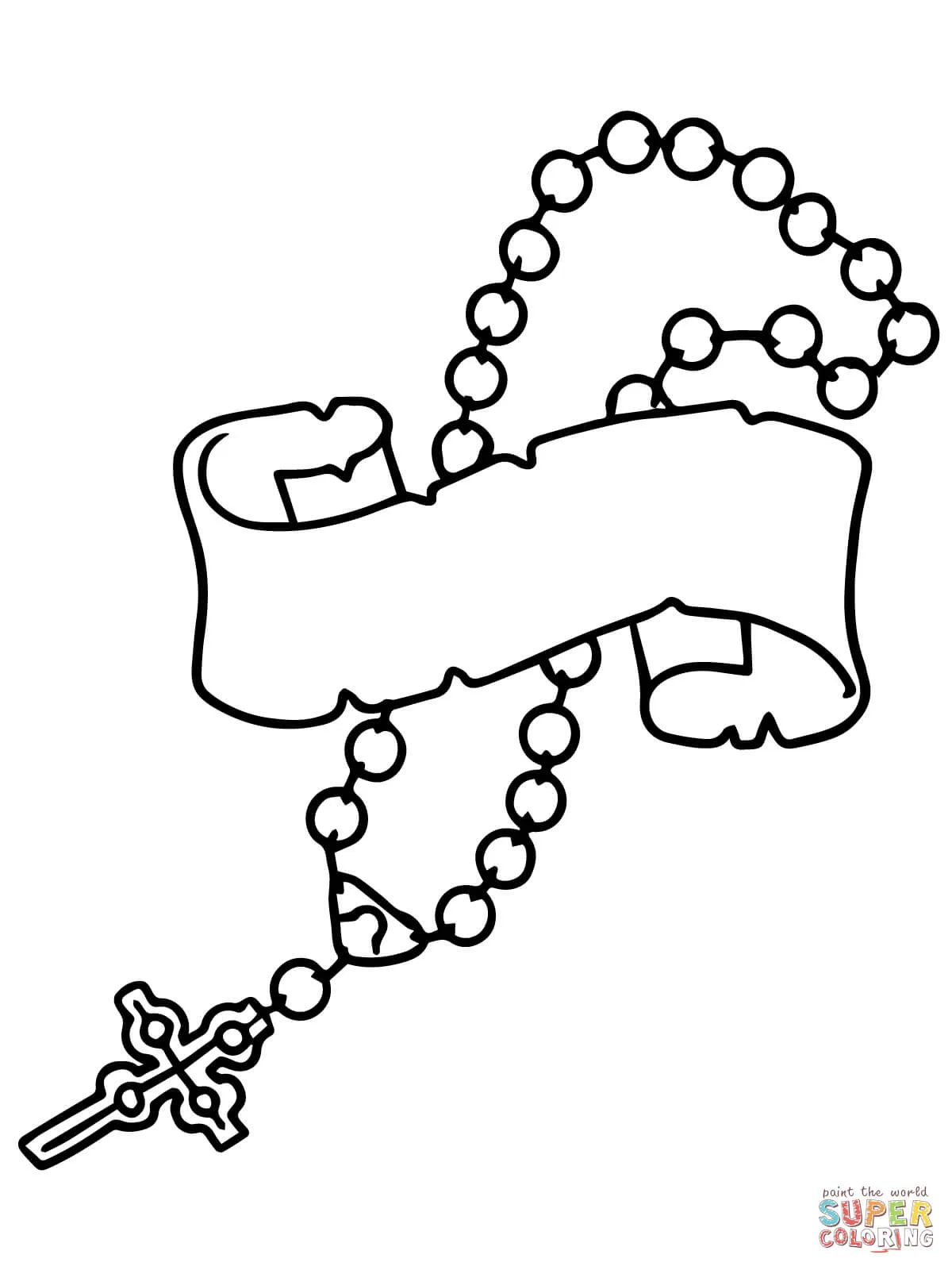 Dibujo de Rosario de Cuentas para colorear | Dibujos para colorear imprimir gratis Dibujo de Rosario de Cuentas para colorear | Dibujos para colorear imprimir gratis