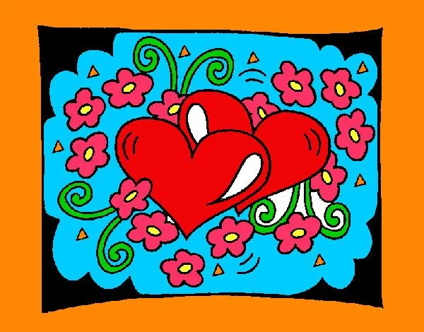 Dibujo de rosas y amor pintado por Almayabely en Dibujos.net el ...