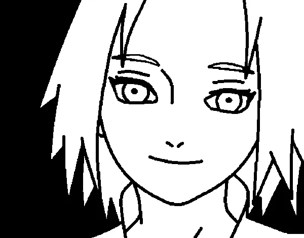 Dibujo de Sakura Haruno red para Colorear - Dibujos.net Dibujo de Sakura Haruno red para Colorear - Dibujos.net