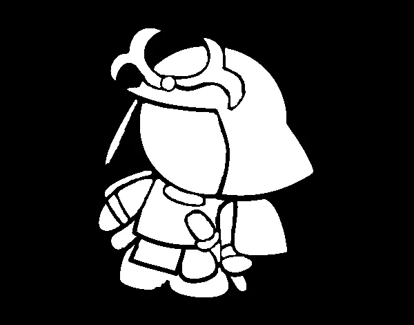 Dibujo de Samurái con armadura para Colorear - Dibujos.net Dibujo de Samurái con armadura para Colorear - Dibujos.net