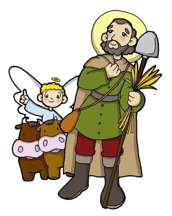 Dibujo de San Isidro Labrador para niños - Aula de Reli Dibujo de San Isidro Labrador para niños - Aula de Reli