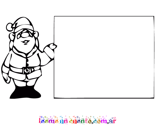 Dibujos del cartel de santa para colorear - Imagui Dibujos del cartel de santa para colorear - Imagui