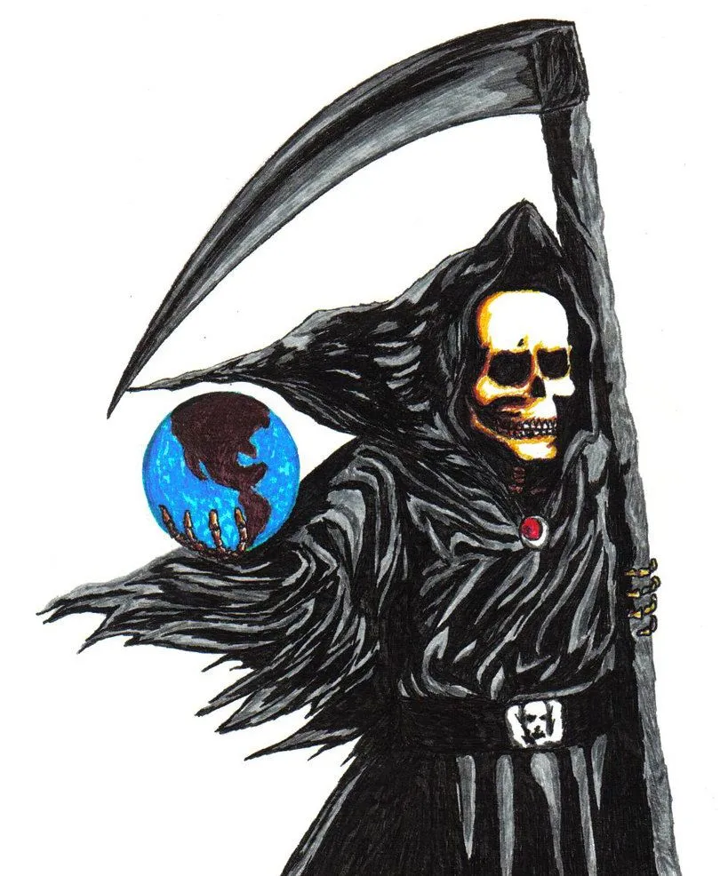 imagenes de la santa muerte dibujadas (