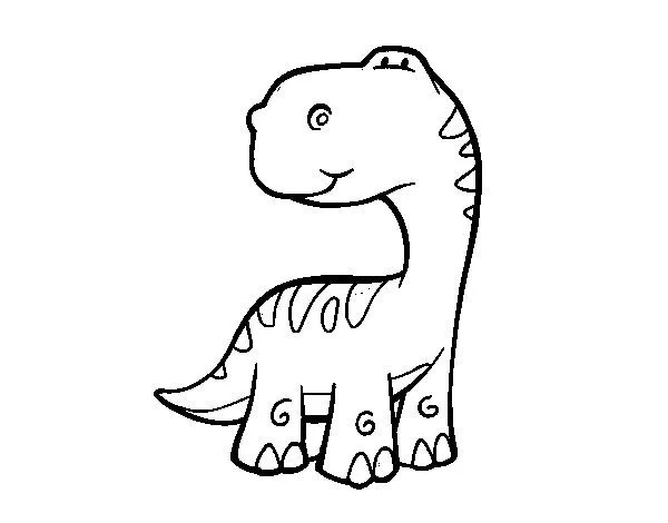 Dibujo de Saurópodo para Colorear - Dibujos.net Dibujo de Saurópodo para Colorear - Dibujos.net