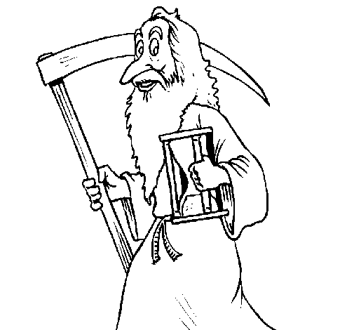 Dibujo de El señor del fin de año para Colorear