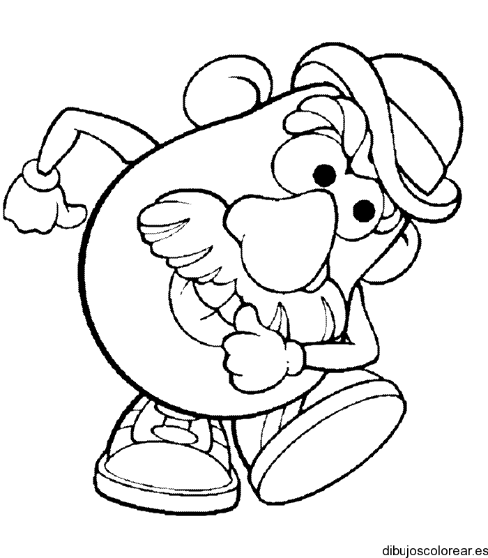 Dibujo del señor cara de papa bailando | Dibujos para Colorear Dibujo del señor cara de papa bailando | Dibujos para Colorear