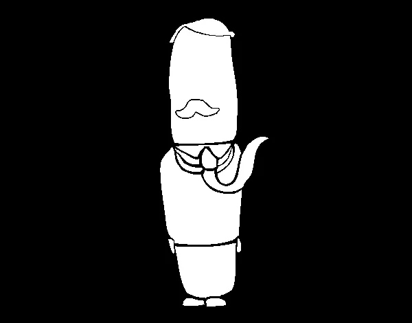 Dibujo de Señor para Colorear