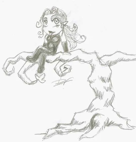 Dibujo de [SETSUNA]: Arahisiel en la Parra