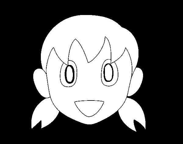 Dibujo de Shizuka para Colorear - Dibujos.net Dibujo de Shizuka para Colorear - Dibujos.net