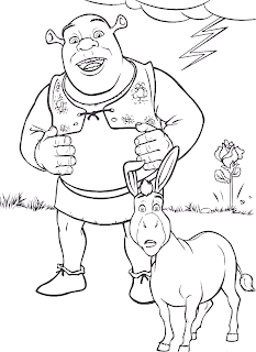 Dibujos de Shrek para imprimir y colorear