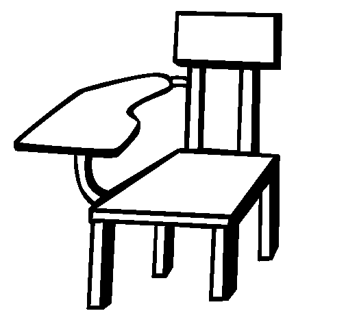 Dibujo de Silla escolar para Colorear - Dibujos.net Dibujo de Silla escolar para Colorear - Dibujos.net