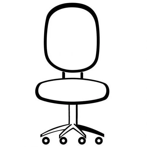 Dibujo de una silla de oficina para pintar - Dibujos para colorear ... Dibujo de una silla de oficina para pintar - Dibujos para colorear ...