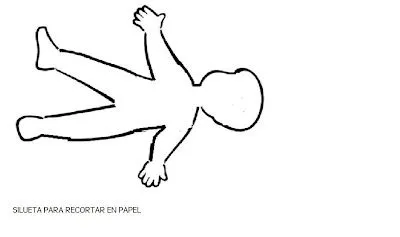 Siluetas de niños para colorear - Imagui