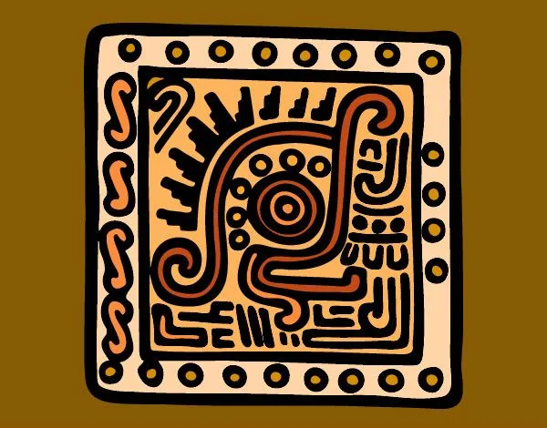 Dibujo de Símbolo maya pintado por Charito en Dibujos.net el día ...