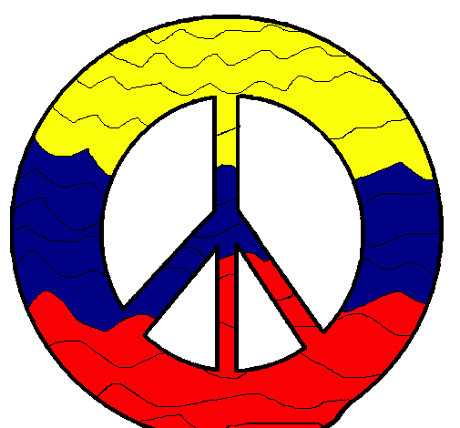 Dibujo de Símbolo de la paz pintado por Kijoknmn en Dibujos.net el ...