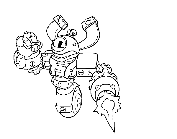 Dibujo de Skylanders Swap Force Magna Charge para Colorear ...
