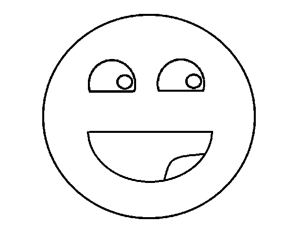 Dibujo de Smile para Colorear - Dibujos.net Dibujo de Smile para Colorear - Dibujos.net