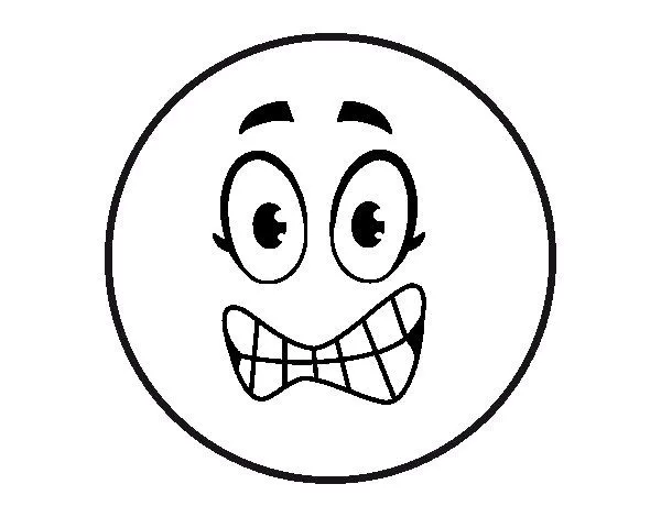 Dibujo de Smiley Miedica para Colorear - Dibujos.net Dibujo de Smiley Miedica para Colorear - Dibujos.net