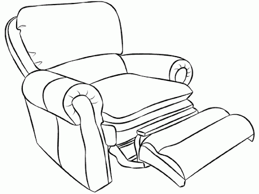 DIBUJO DE UN SOFA PARA COLOREAR - Imagui