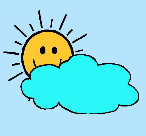 Dibujo de Sol y nube pintado por Amanecer en Dibujos.net el día 14 ... Dibujo de Sol y nube pintado por Amanecer en Dibujos.net el día 14 ...