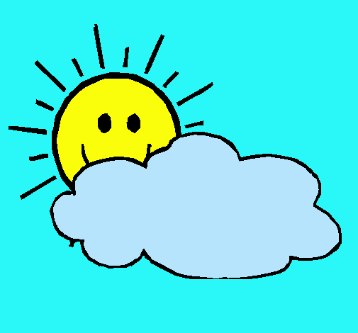 Dibujo de Sol y nube pintado por Nubes en Dibujos.net el día 10-07 ... Dibujo de Sol y nube pintado por Nubes en Dibujos.net el día 10-07 ...