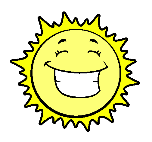 Dibujo de Sol sonriendo pintado por Sherly en Dibujos.net el día ...