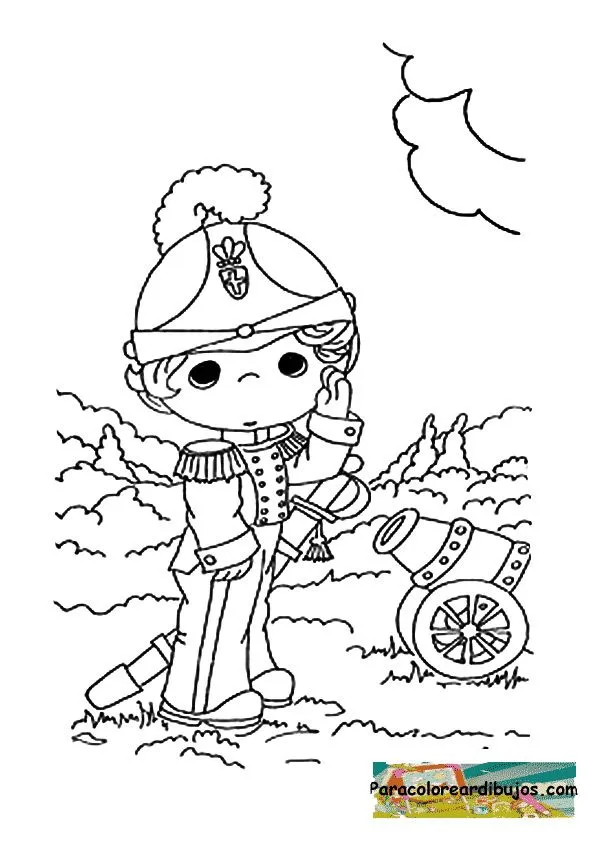 Dibujo de soldado para colorear | Colorear dibujos Dibujo de soldado para colorear | Colorear dibujos