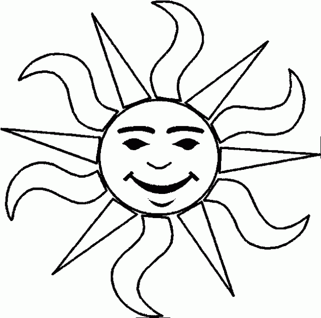 Dibujo de Soles para colorear. Dibujos infantiles de Soles ... Dibujo de Soles para colorear. Dibujos infantiles de Soles ...