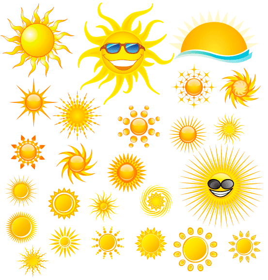 Dibujo de soles - Imagui