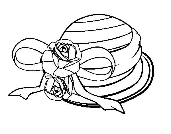 Dibujo de Sombrero clásico para Colorear - Dibujos.net