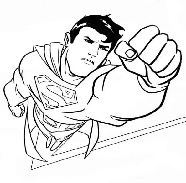 Dibujo de Superman para colorear. Dibujos infantiles de Superman ... Dibujo de Superman para colorear. Dibujos infantiles de Superman ...