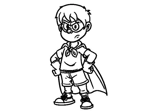 Dibujo de Superniño para Colorear - Dibujos.net Dibujo de Superniño para Colorear - Dibujos.net