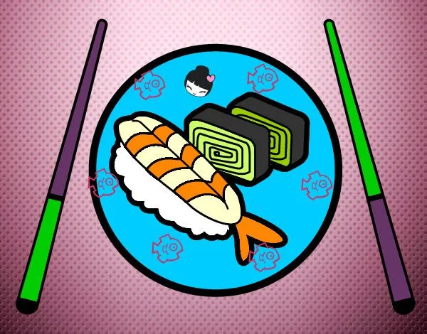 Dibujo de sushi para profe pintado por Clarufilia en Dibujos.net ... Dibujo de sushi para profe pintado por Clarufilia en Dibujos.net ...