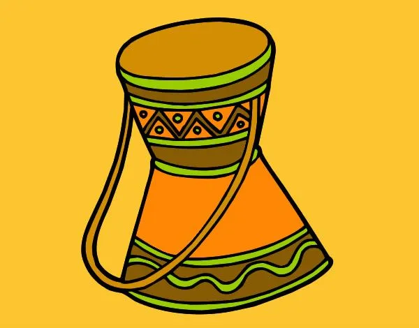Dibujo de Tambor africano pintado por Amalia en Dibujos.net el día ... Dibujo de Tambor africano pintado por Amalia en Dibujos.net el día ...