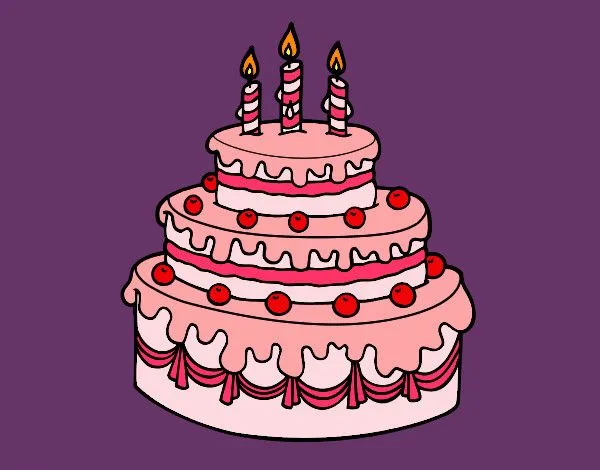 Dibujo de Tarta de cumpleaños pintado por Daaf en Dibujos.net el ... Dibujo de Tarta de cumpleaños pintado por Daaf en Dibujos.net el ...