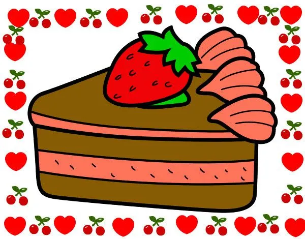 Dibujo de Tarta de fresas pintado por Jessypli en Dibujos.net el ...