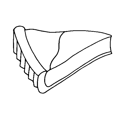 Dibujo de Tarta de queso para Colorear - Dibujos.net