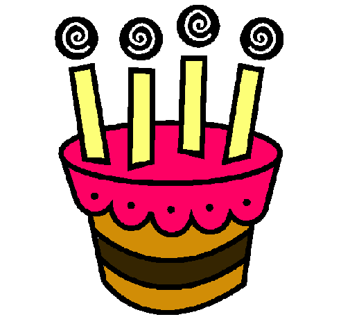 Dibujo de Tarta con velas pintado por Torta en Dibujos.net el día ...