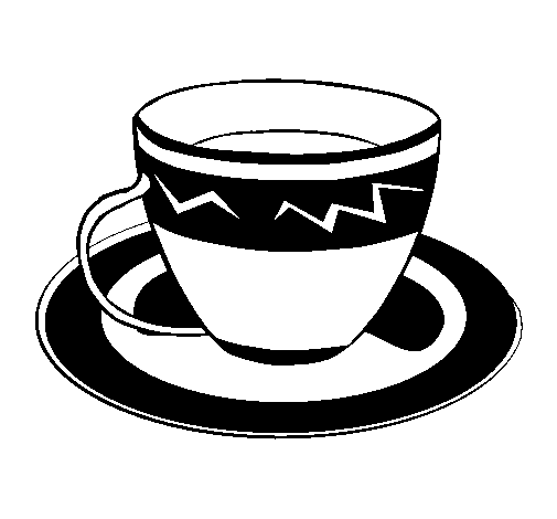 Dibujo de Taza de café para Colorear - Dibujos.net