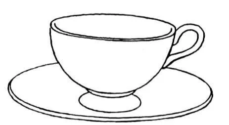 Dibujo de Taza y Plato para colorear | Dibujos para colorear ... Dibujo de Taza y Plato para colorear | Dibujos para colorear ...