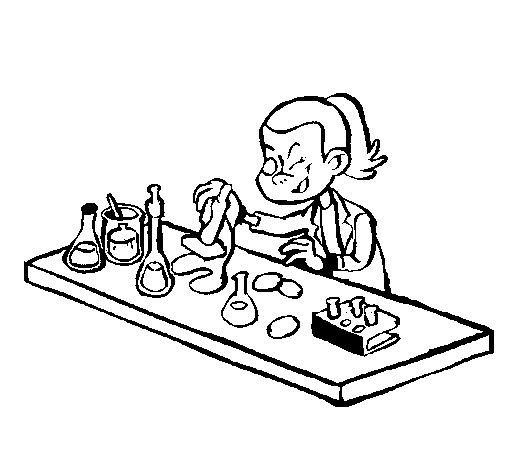 Dibujo de Técnico de laboratorio para Colorear - Dibujos.net Dibujo de Técnico de laboratorio para Colorear - Dibujos.net