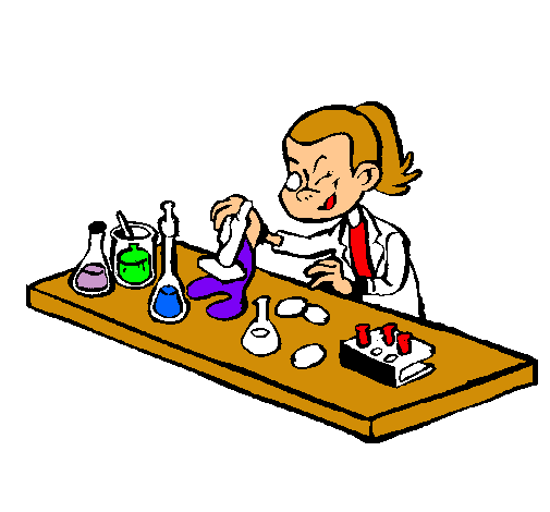 Dibujo de cientifico en laboratorio - Imagui