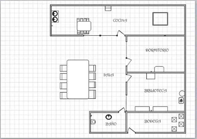 DIBUJO TECNICO : PLANO DE CASA