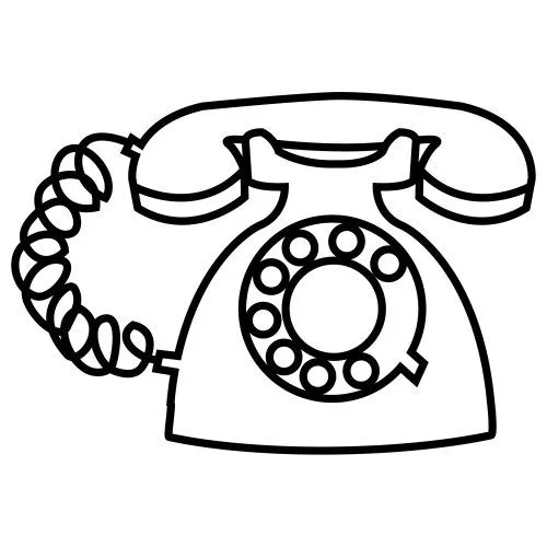 Dibujo telefono antiguo para colorear - Imagui