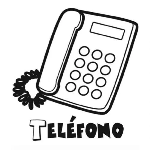 Dibujo de un teléfono para imprimir y pintar - Dibujos para ... Dibujo de un teléfono para imprimir y pintar - Dibujos para ...