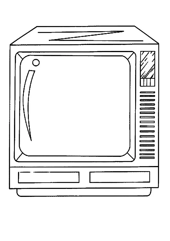 Dibujo de television para colorear | Dibujos para colorear Dibujo de television para colorear | Dibujos para colorear